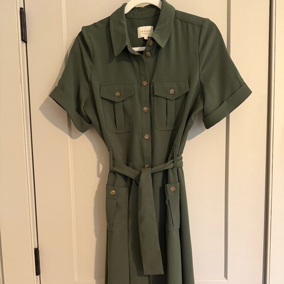 Sezane Dresses & Skirts - Sezane Raquel Dress Olive Green - Size 8